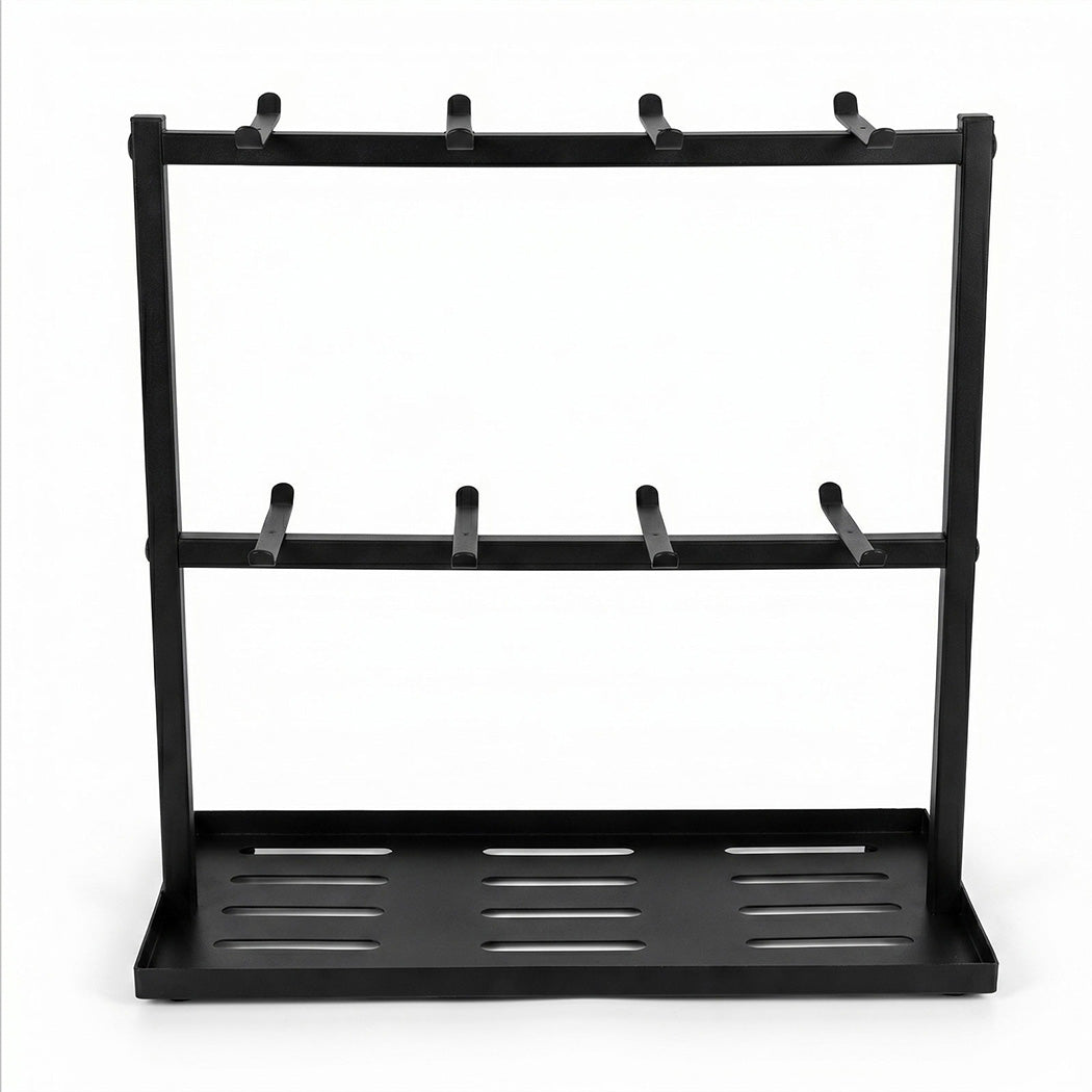 Levede Mug Rack 2 Tier 16 Hook Metal Coffee Cup Holder Stand Organizer Kitchen