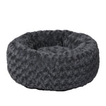 Calming Dog Bed Warm Soft Plush S Dark Grey Small