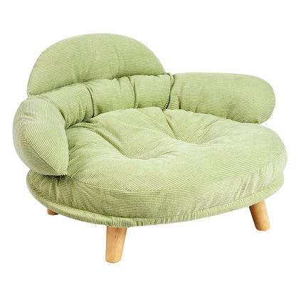 Pet Sofa Green Fabric 70x56x42cm