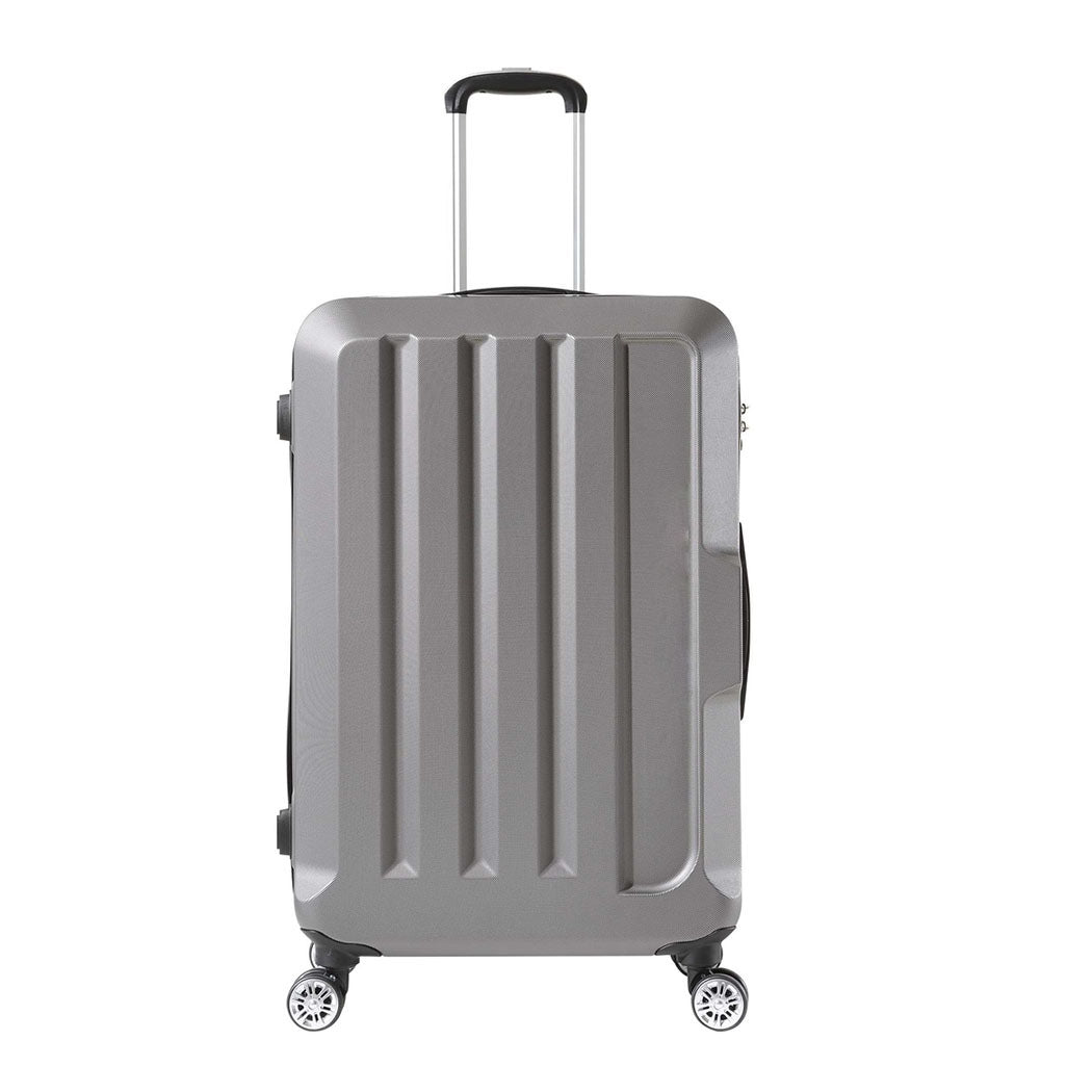 24" Travel Luggage Lightweight Dark Grey 24 inch