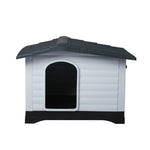 Dog Kennel Outdoor Indoor Plastic XL Grey