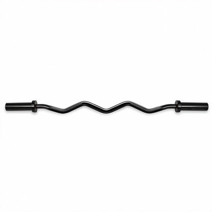 Centra Olympic Barbell Ez Curl Bar W Bar 810lbs Alloy Steel Black