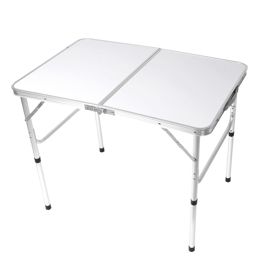 Folding Camping Table Aluminium Silver