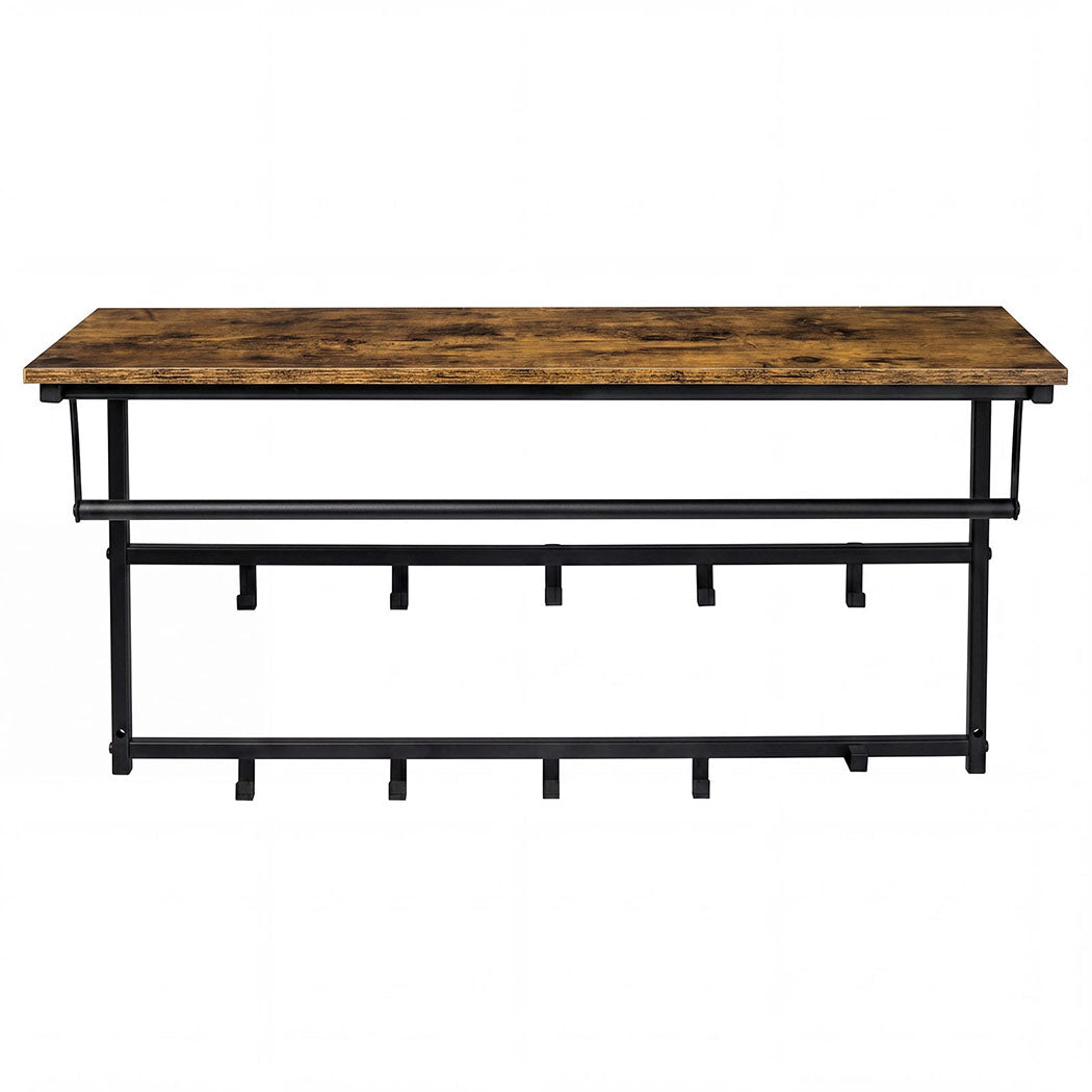 Wall Shelf Coat Rack 16x16cm