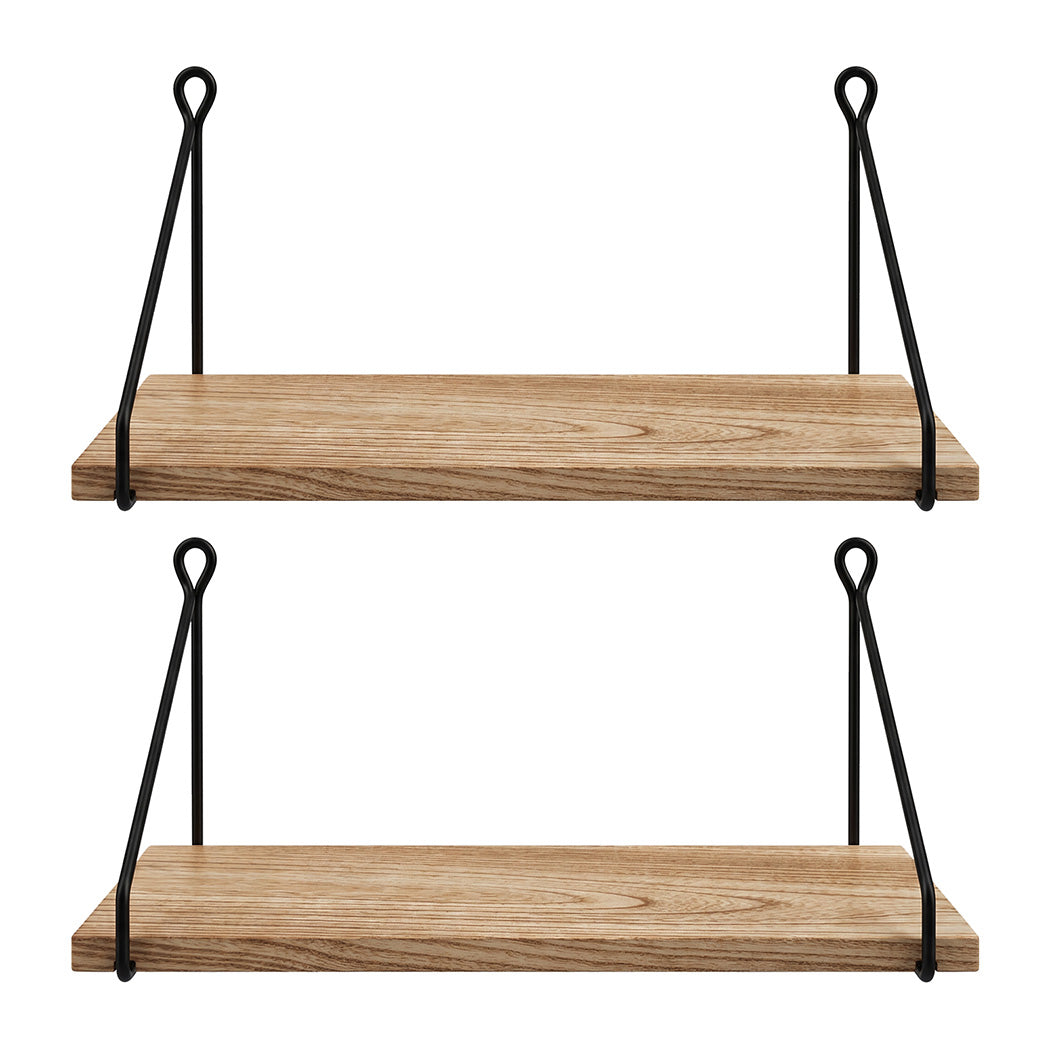 Floating Wall Shelves Rustic Set 2 | HomeAndLiving