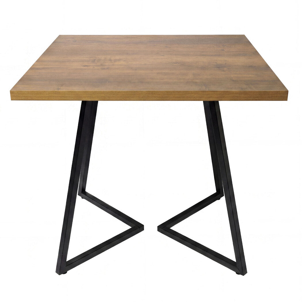 Square Dining Table Walnut 80x80cm