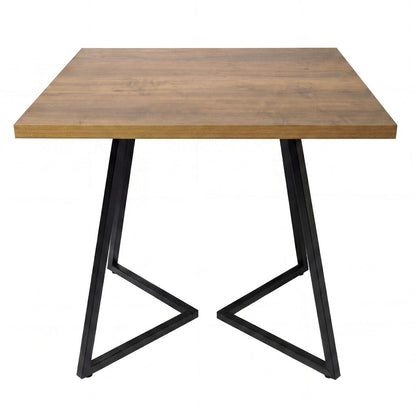 Square Dining Table Walnut 80x80cm