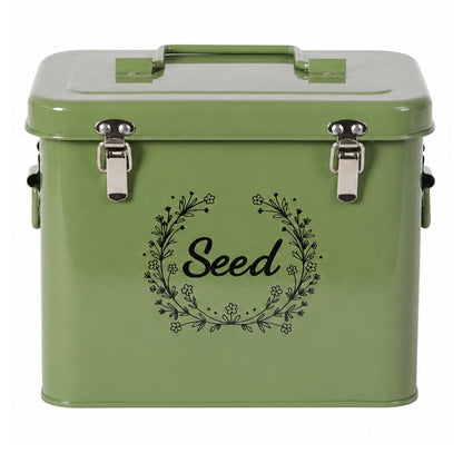 Seed Storage Box With Compartments 12x8cm