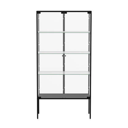 Premium Glass Display Cabinet Steel 4 Tier 160cm  Space-Saving Design