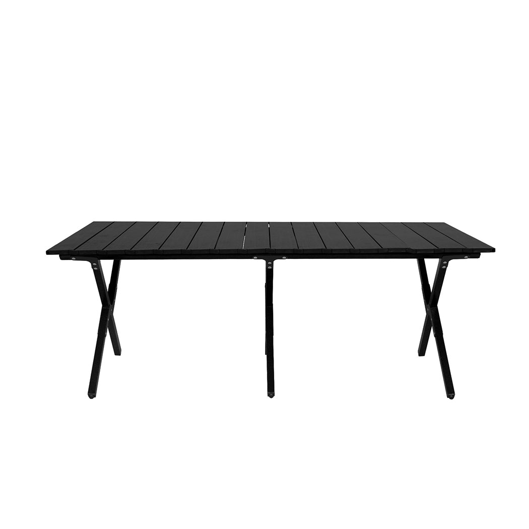 Versatile Folding Camping Table Portable Black  Scandi Inspired