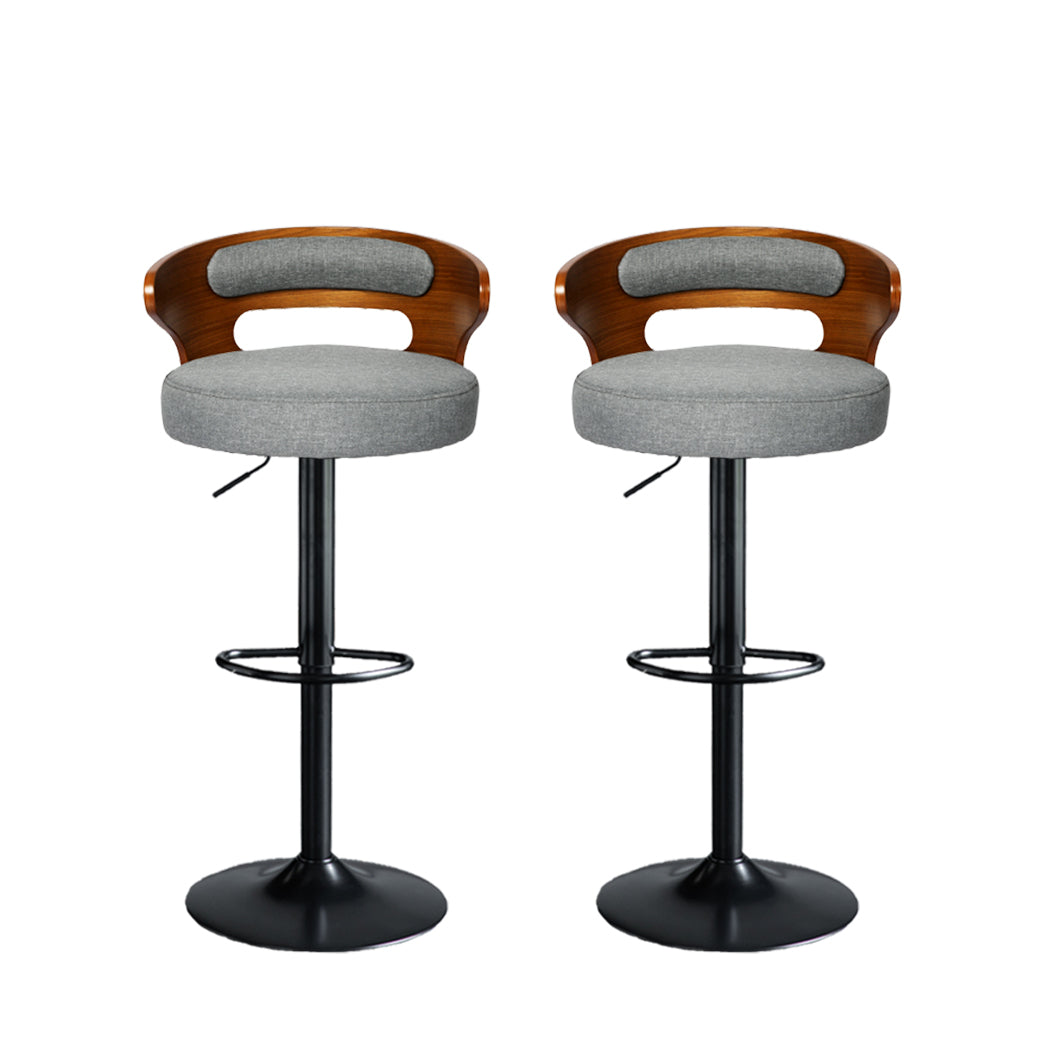 1x Kitchen Bar Stools Gas Lift - Grey