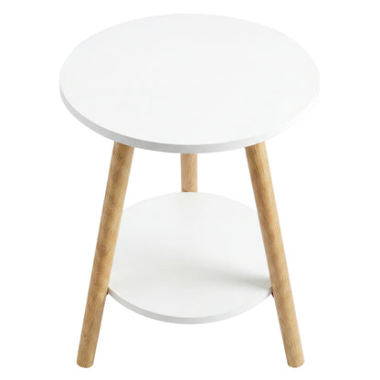 Round Coffee Table 2-Tier Side Table | HomeAndLiving