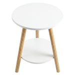 Round Coffee Table 2-Tier Side Table | HomeAndLiving