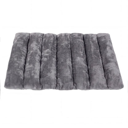 Large Plush Dog Bed Grey 101x71x3cm