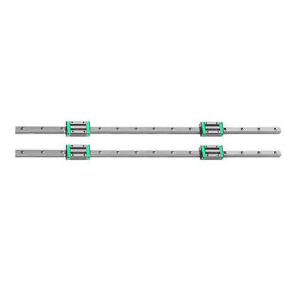 Linear Guide Rail HGH20CA Slider Block Bearing Steel CNC 2PCS