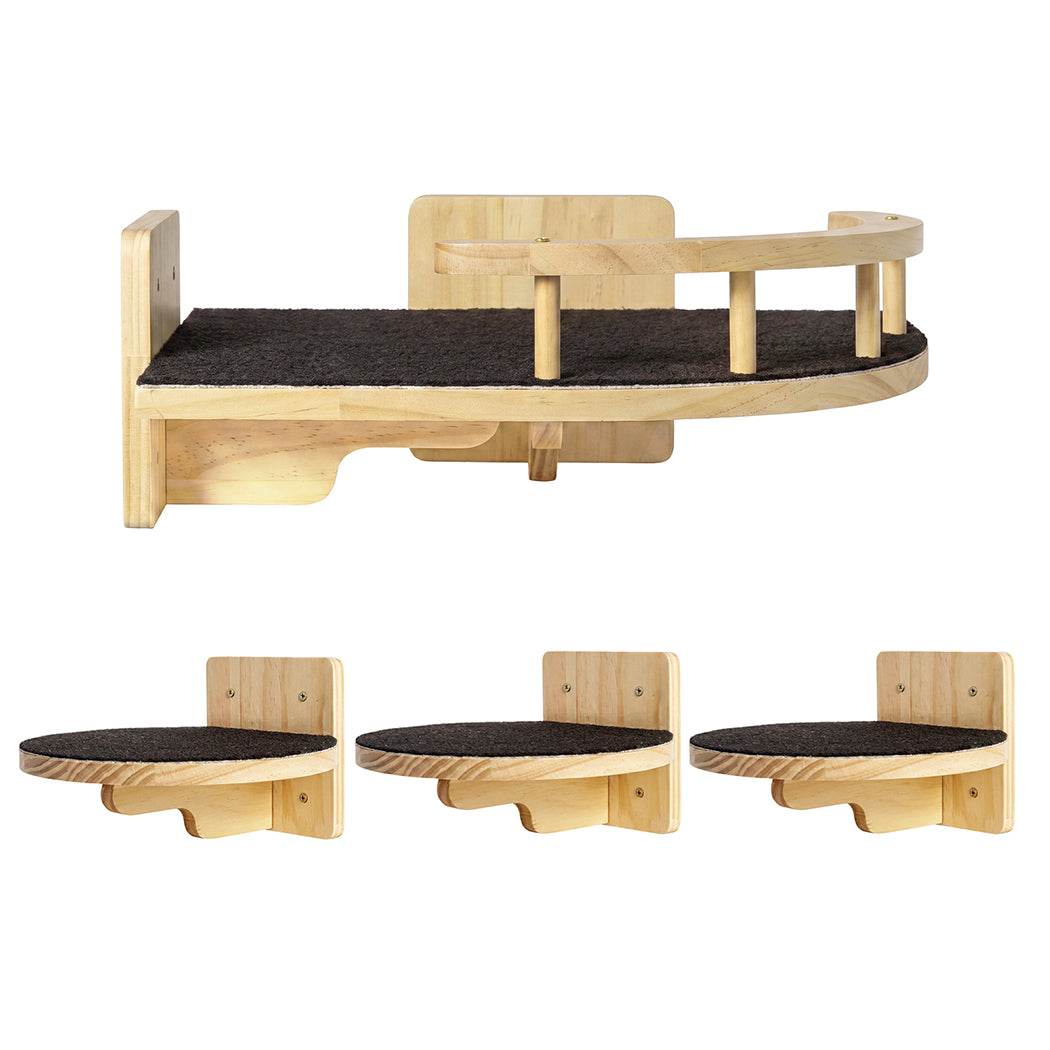 Cat Wall Shelf Corner Tree 22.5x19.3x1.8cm