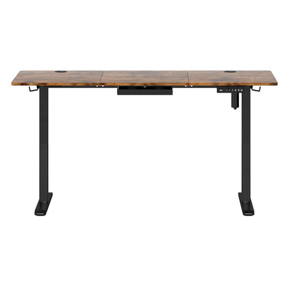 Electric Standing Desk Adjustable Height 140x60x72cm