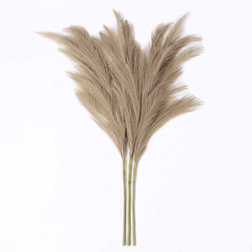 Artificial Pampas Grass Brown Fluffy