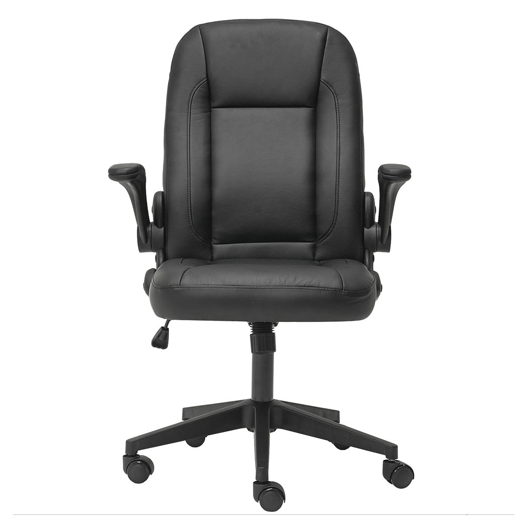 Executive Office Chair Black PU 65x68x100cm