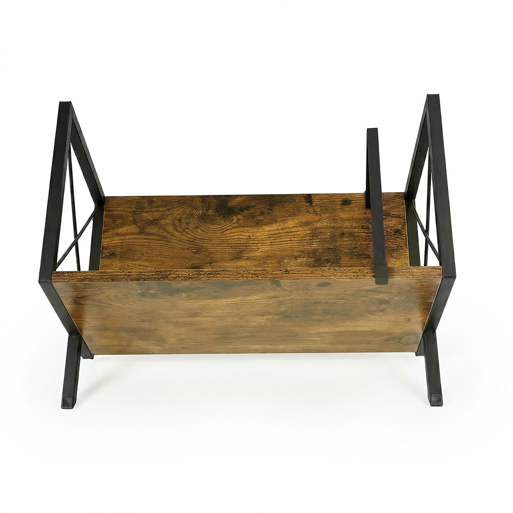 Vinyl Record Storage Rack Shelf Display | HomeAndLiving - 3