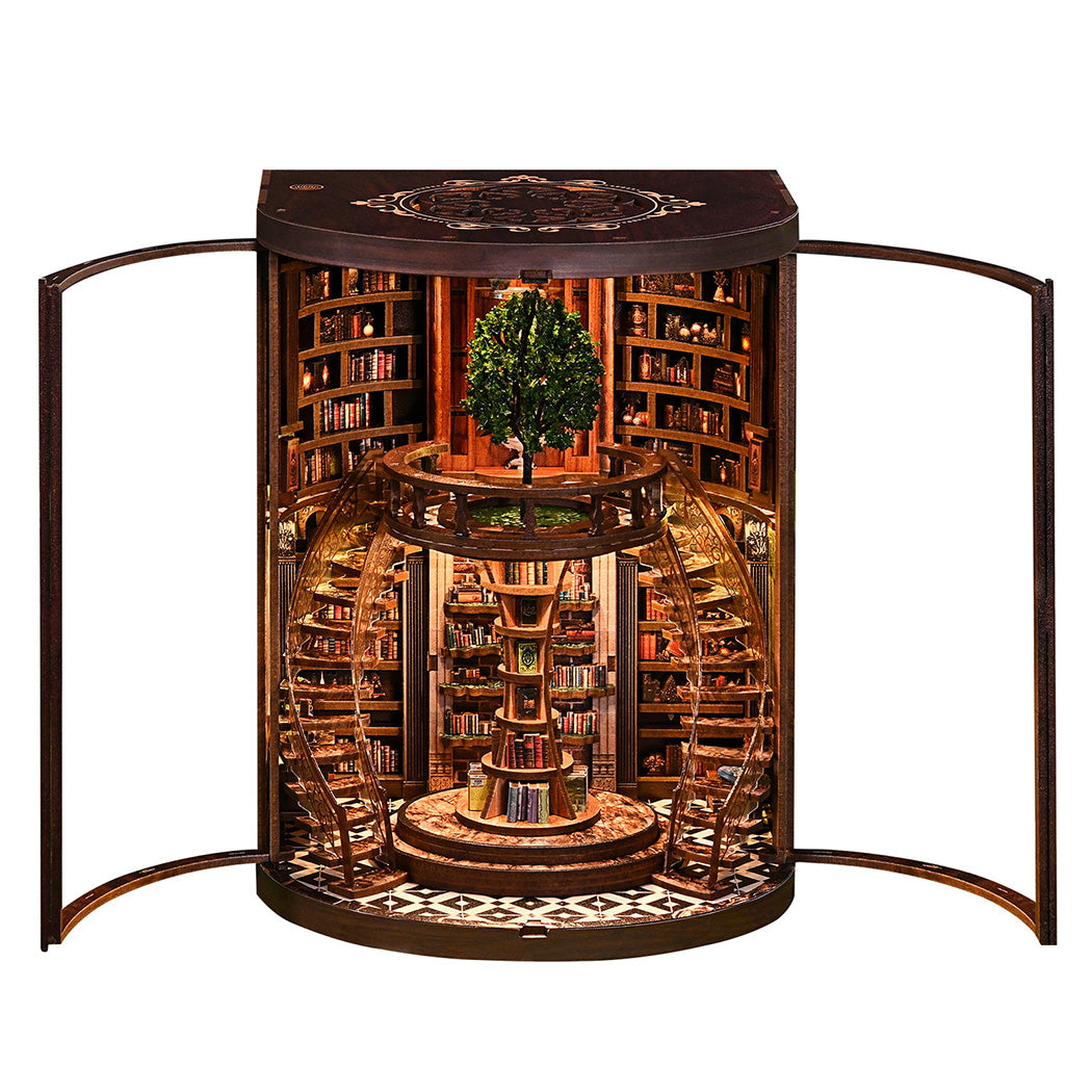 Miniature Library Book Nook Kit 16x14x21cm