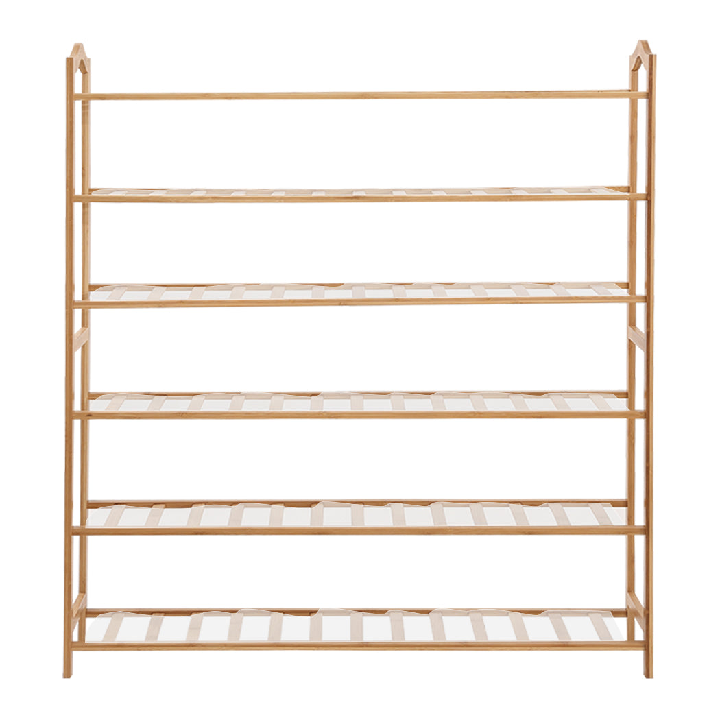 Bamboo Shoe Rack Storage Wooden 90cm