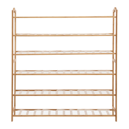 Bamboo Shoe Rack Storage Wooden 90cm