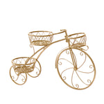 Plant Stand Outdoor Indoor Metal Gold