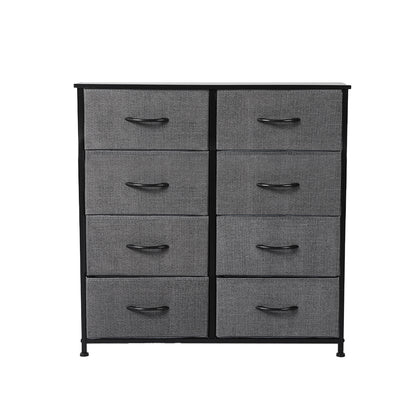 Storage Cabinet Tower Chest Dark Grey-Elegant