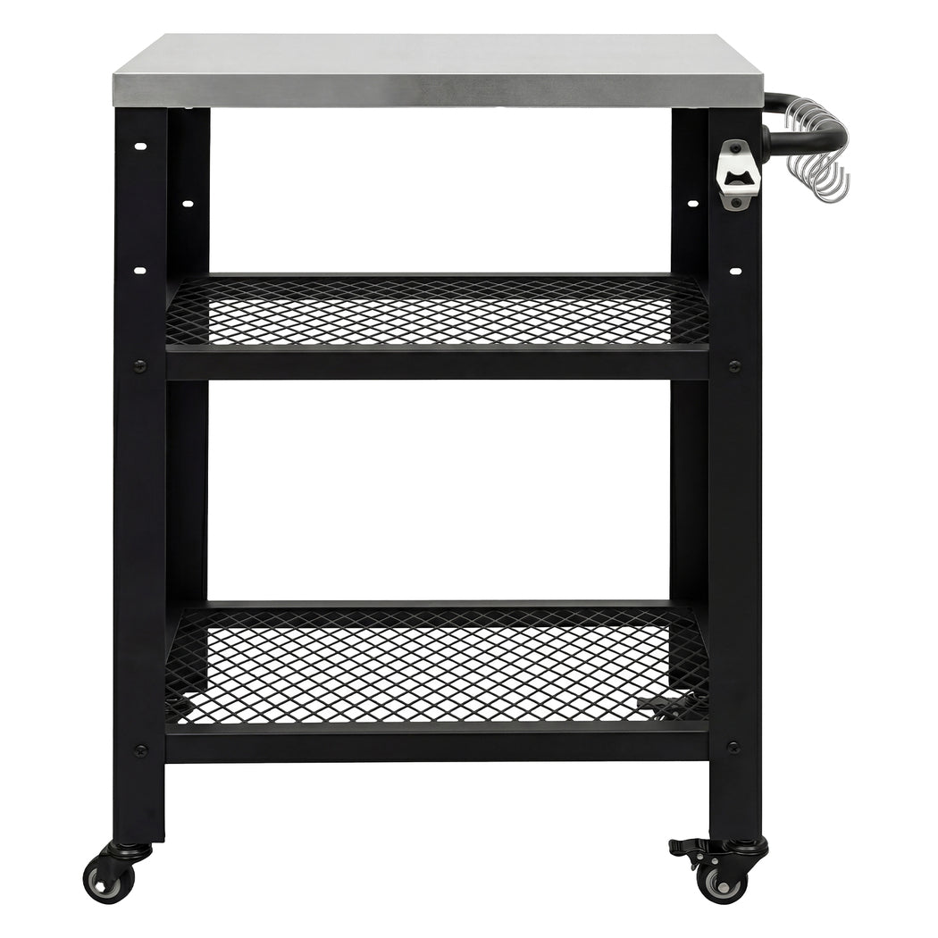 Outdoor Kitchen Cart BBQ Trolley Stainless Steel | HomeAndLiving