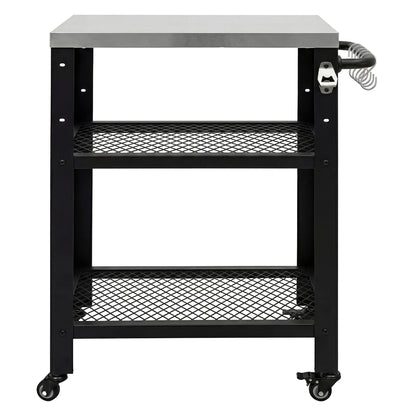 Outdoor Kitchen Cart BBQ Trolley Stainless Steel | HomeAndLiving