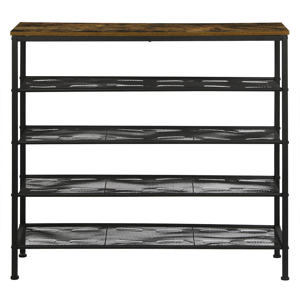 Functional 5-Tier Shoe Rack Storage Cabinet 100cm Wide  Comfortable