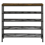 Functional 5-Tier Shoe Rack Storage Cabinet 100cm Wide  Comfortable