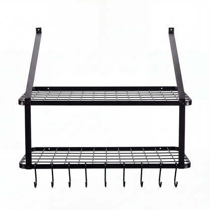 Wall Mounted Pot Pan Rack 10 Hooks | HomeAndLiving - 3