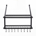 Wall Mounted Pot Pan Rack 10 Hooks | HomeAndLiving