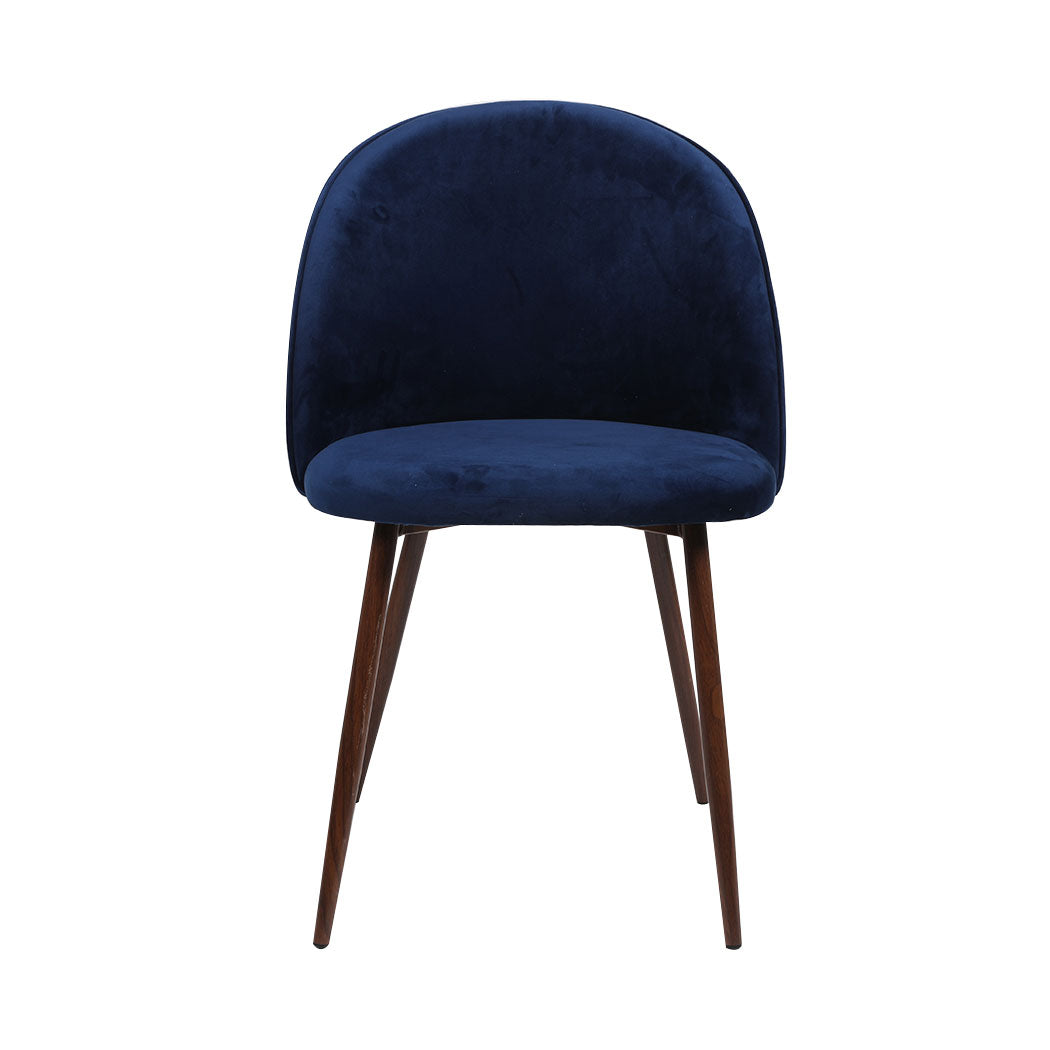Elegant 6x Dining Chairs Seat French Navy  Durable Frame Classic