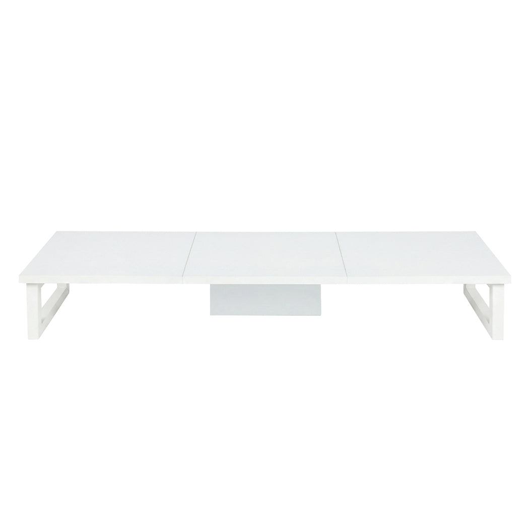 Levede Dual Monitor Stand Riser Desk Laptop Computer Organizer Laptop Shelf 90cm