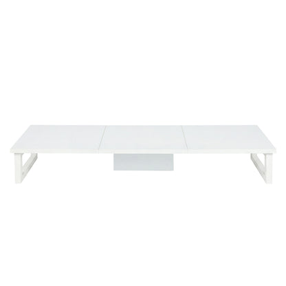 Levede Dual Monitor Stand Riser Desk Laptop Computer Organizer Laptop Shelf 90cm
