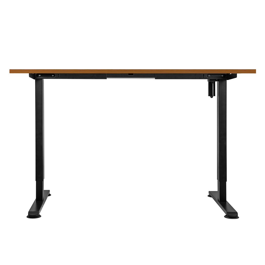 Compact Motorised Standing Desk Adjustable 140cm Natural 1000x 1MM
