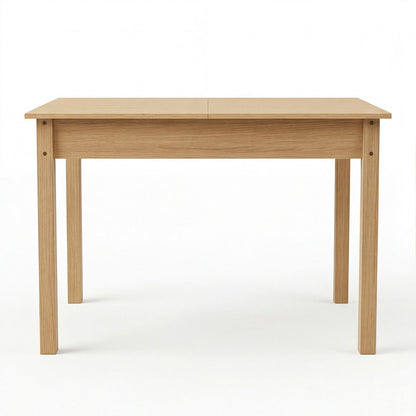 Levede Extendable Dining Table Oak Finish 4-6 Seater Wooden Kitchen 110-150cm