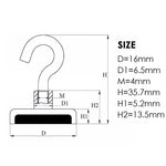 10x 5.5kg Magnet Hooks Magnetic