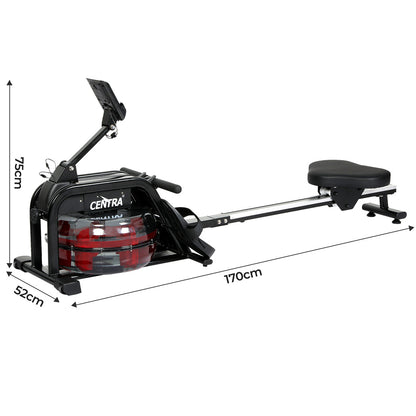 Water Rowing Machine Home Gym 170x52x75cm