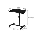 Mobile Laptop Desk Adjustable Black