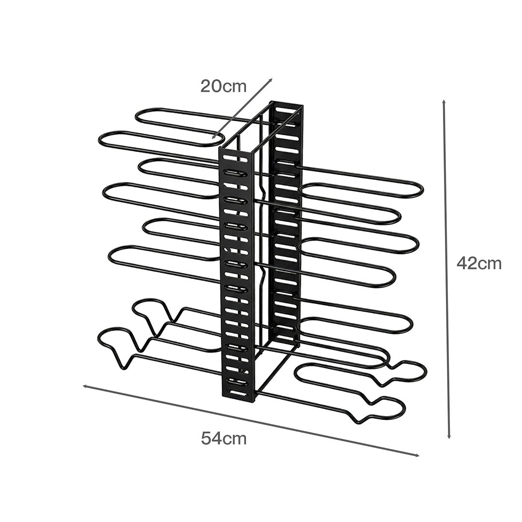 8 Tier Pot Rack Organiser Pan Holder | HomeAndLiving - 4