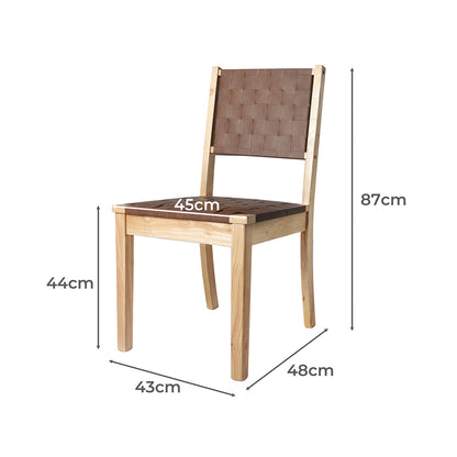 Stylish Dining Chairs Accent Chair Lounge x8  Wood Finish Classic