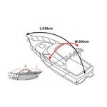 Boat Cover 14-16 FT Trailerable Weatherproof Grey 16FT