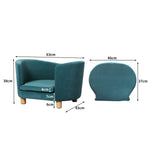 Pet Sofa Bed Dog Warm Soft Lounge Blue