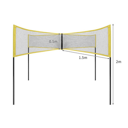 Four Square Volleyball Net Game