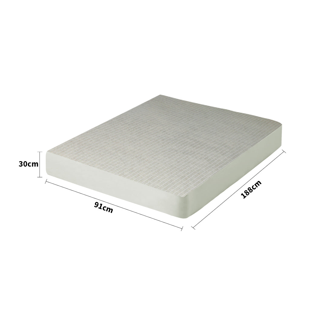 Single Mattress Protector Pillowcases Single Grey