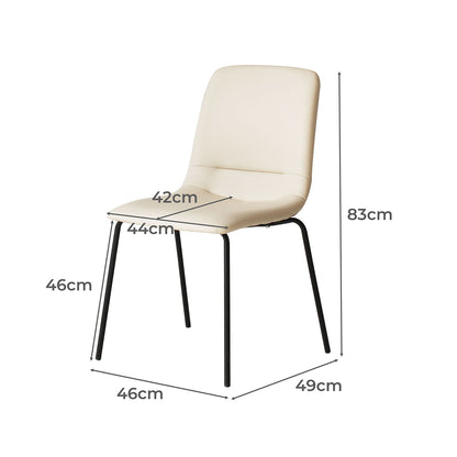 Premium Stackable Dining Chairs Kitchen Beige  Multipurpose Use